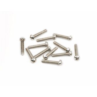 Fender American Vintage Stratocaster Saddle Intonation Screws, 4-40 X 5/8", Nickel (12)