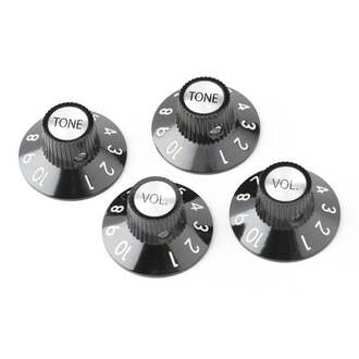 Fender 72 Telecaster Custom Knobs (4), Black