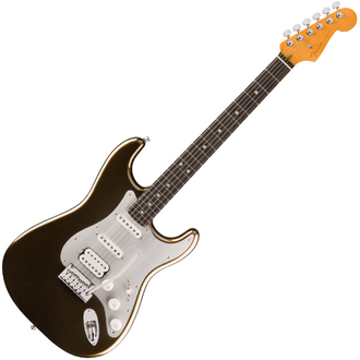 Fender American Ultra II HSS Stratocaster, Ebony Fretboard - Texas Tea