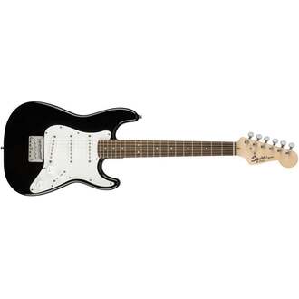 Squier Mini Stratocaster, Laurel Fingerboard, Black Electric Guitar