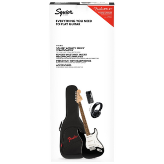 Squier Affinity Series Stratocaster / Mustang Micro Pack - Black