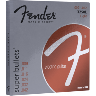 Fender 3250L Nickel-Plated Steel Bullet-End Electric Guitar Strings .009-.042