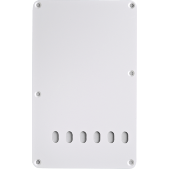 Fender Stratocaster Vintage Backplate w/String Holes, 1ply White
