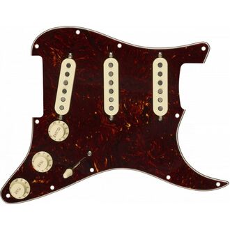 Fender Pre-wired Strat Pickguard Custom Shop Fat 50s SSS Tortoise Shell 11 Hole 