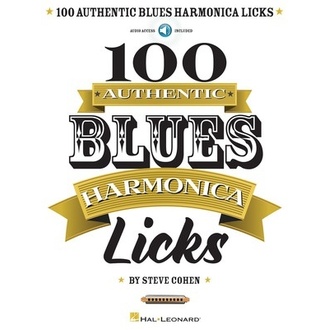 100 Authentic Blues Harmonica Licks Bk/ola