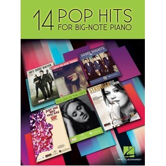 14 Pop Hits for Big Note Piano