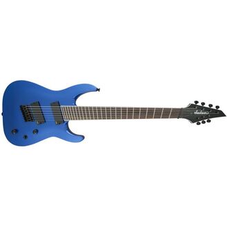 Jackson X Series Soloist Arch Top SLAT7 MS, 7-String Multi-Scale, Metallic Blue Electric Guitar