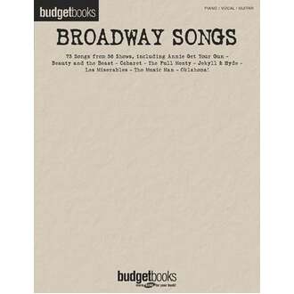 Budget Books Broadway Songs Pvg