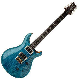 PRS CU24 Custom 24 Carroll Blue 10 Top - Pattern Thin Neck