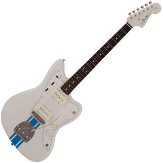 Fender Made in Japan Traditional '60s Jazzmaster® Olympic White with Blue Competition Stripe