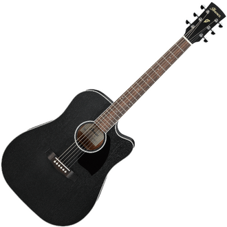 Ibanez PF16MWCE WK Acoustic Guitar - Weathered Black Open Pore