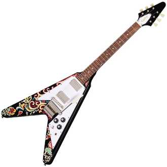 Epiphone Jimi Hendrix Love Drops Flying V - Ebony