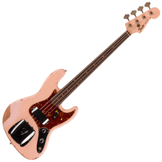 Fender 1961 Jazz Bass Heavy Relic - Super Faded Aged Shell Pink