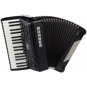 Hohner A16422 Bravo III 80 Bass Chromatic Accordion - Black