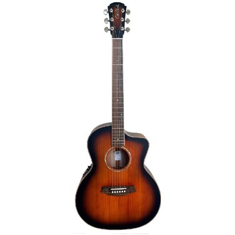 Cole Clark CCSAN1EC-RDM-SUN Grand Auditorium Acoustic-Electric - Sunburst