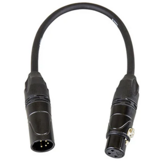 Titan AV 5 Pin Male to 3 Pin Female DMX Adapter