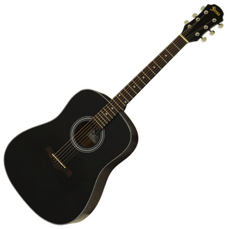 Aria FSTD65BK Fiesta Series Dreadnought Acoustic Guitar - Black