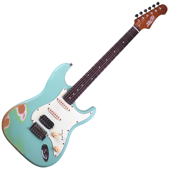 Jet Guitars JS-400 Electric guitar - Relic Surf Green