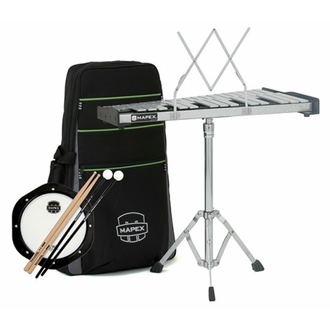 Majestic MK32P Percussion Kit (Glockenspiel, Practice Pad) w/ Backpack Case (AK32P)