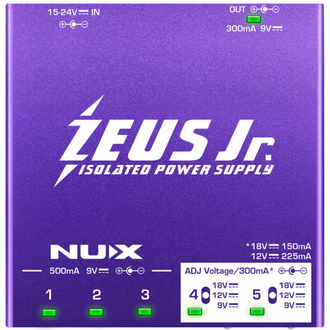 NU-X Zeus Jr. Isolated Power Supply, with Cables 