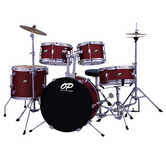 Opus Percussion 5-Piece Junior Drum Kit -Wine Red