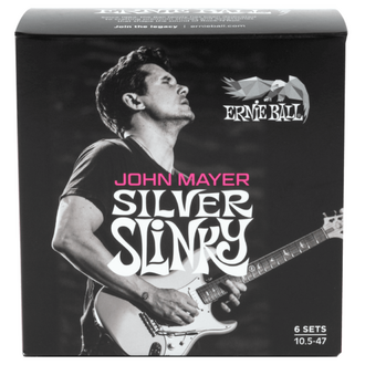 Ernie Ball John Mayer Silver Slinky Signature Electric Guitar Strings 6-pack