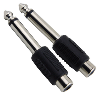 Pig Hog RCA Female To 1/4 Inch Male Mono Adapter 2pk