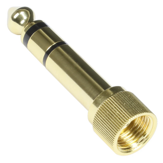 Pig Hog 3.5mm female To 1/4 Inch male Stereo Adapter threaded