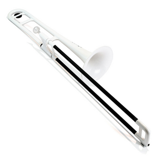 pBone PBONE1W Plastic Trombone - White