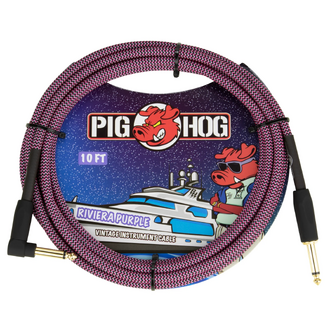 Pig Hog "Riviera Purple" Instrument Cable 10ft.