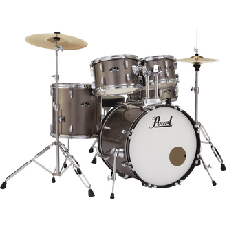 Pearl Roadshow 22" 5-Pcs Fusion Plus Drum Kit W/Hardware And Cymbals Bronze Metallic