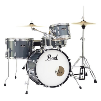 Pearl Roadshow 22" 5-Pcs Rock Drum Kit With Hardware And Cymbals, Charcoal Metallic
