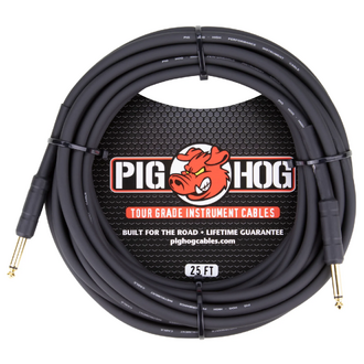 Pig Hog 25ft 1/4 - 1/4 8mm Instrument Cable