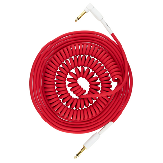 Pig Hog Half Coil Instrument Cable 30ft Candy Apple Red