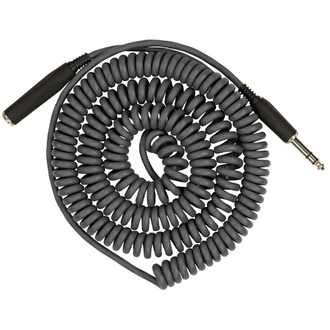 Pig Hog, Hex Series Coiled Headphone Extension Cable 1/4" - Grey