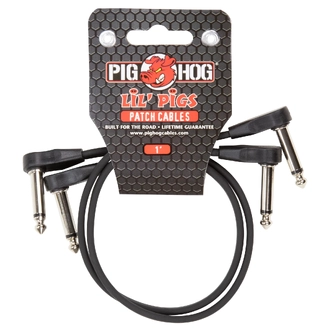 Pig Hog Lil Pigs 1ft Low Profile Patch Cables - 2 pack