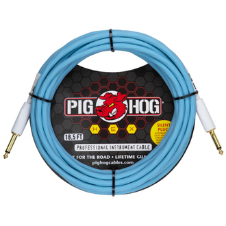 Pig Hog Hex Series Cable 18.6ft - Daphne Blue