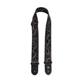 Perris 2" Black Faux Snakeskin Strap PS7555