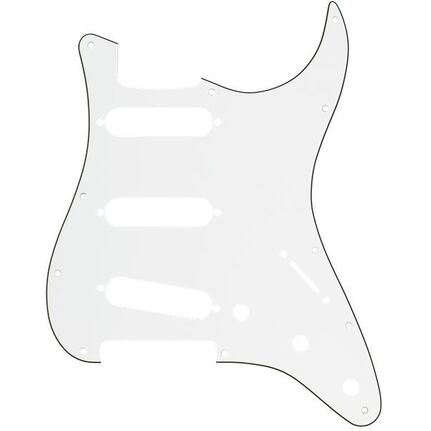 strat pickguard white